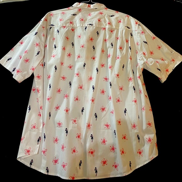 Havanera Hawaiian Pink Button Up - Picture 2 of 3